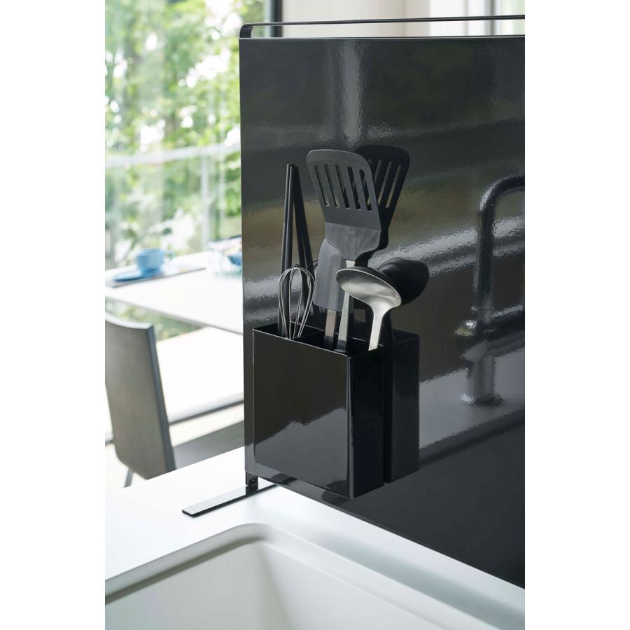 キッチンツールスタンド 山崎実業 正規品 TOWER タワー マグネットキッチンツールスタンド キッチンツール収納  ブラック | tower | 07