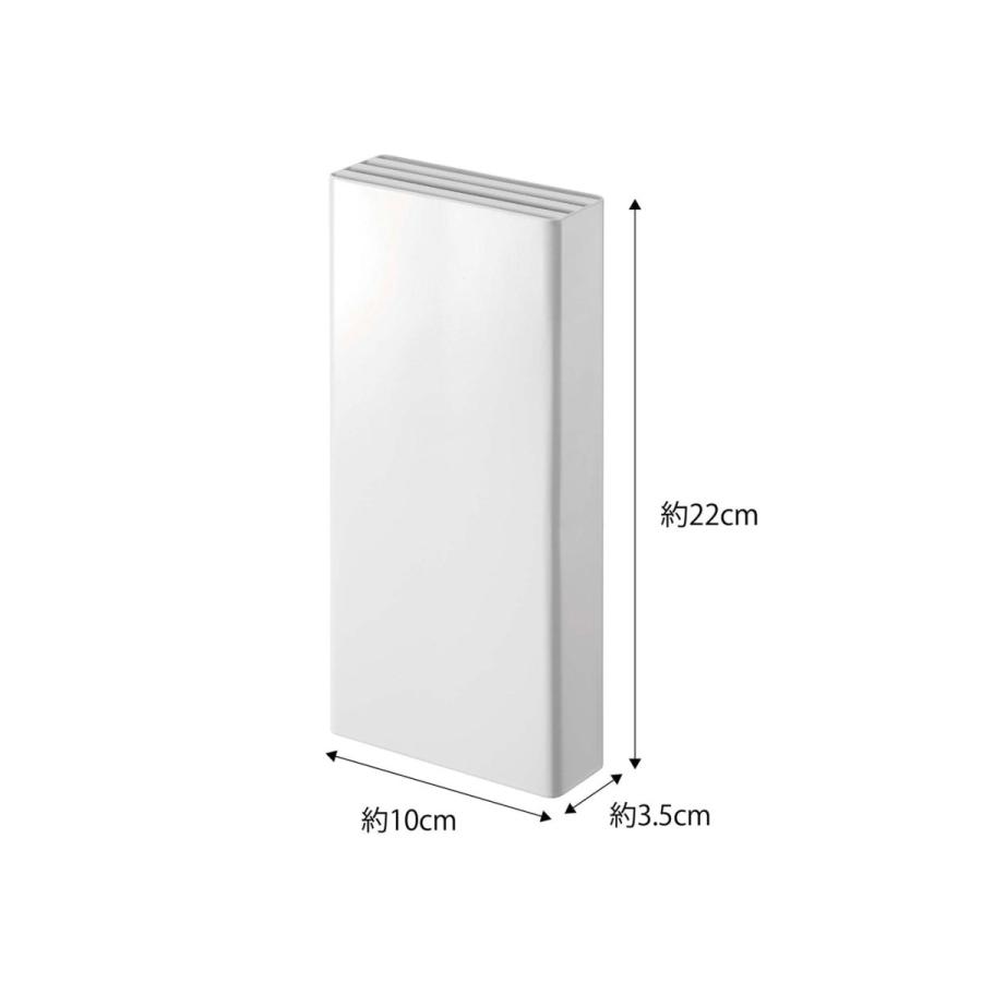 包丁スタンド 山崎実業 正規品 TOWER タワー マグネット包丁スタンド 包丁ケース 包丁差し 収納ケース マグネットキッチンシリーズ ホワイト | tower | 05