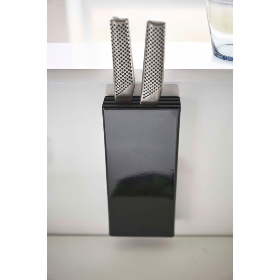 包丁スタンド 山崎実業 正規品 TOWER タワー マグネット包丁スタンド 包丁ケース 包丁差し 収納ケース マグネットキッチンシリーズ ブラック | tower | 04