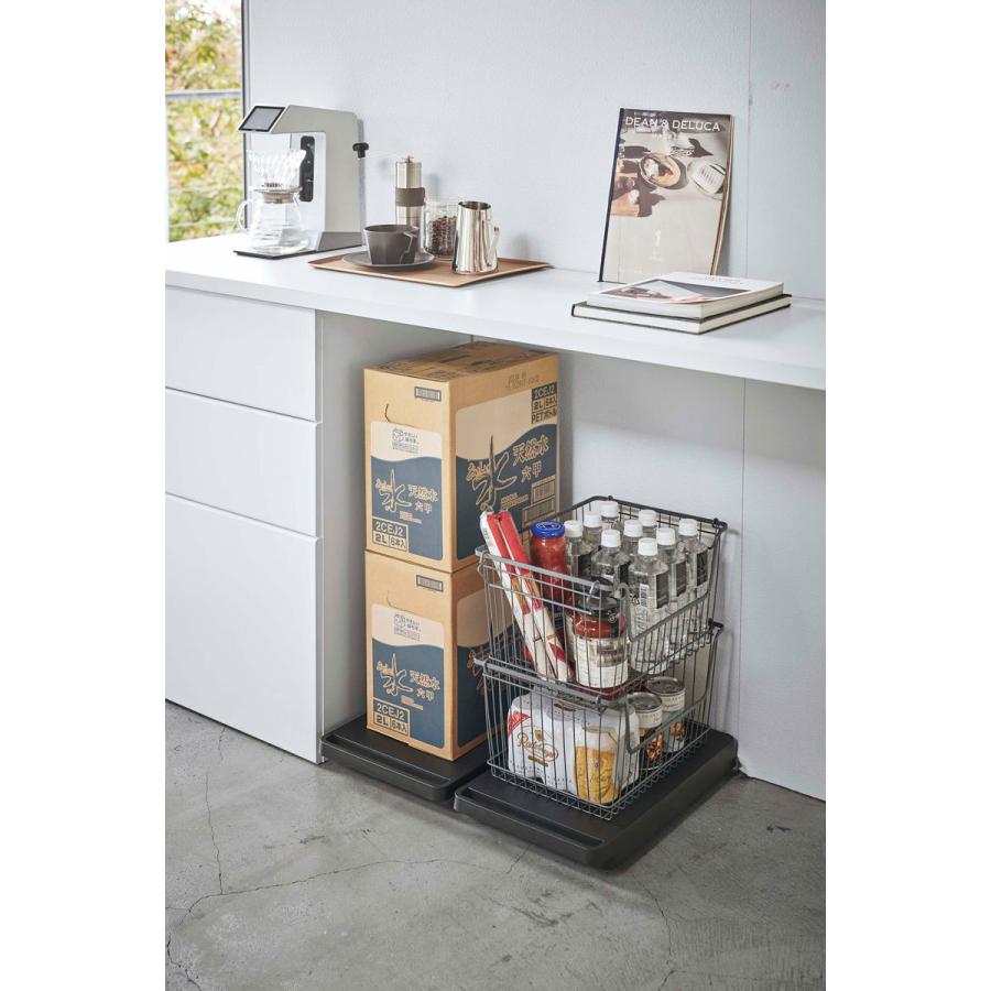 台車 山崎実業 正規品 TOWER タワー 台車 キャリー カード ワゴン ブラック | tower | 07