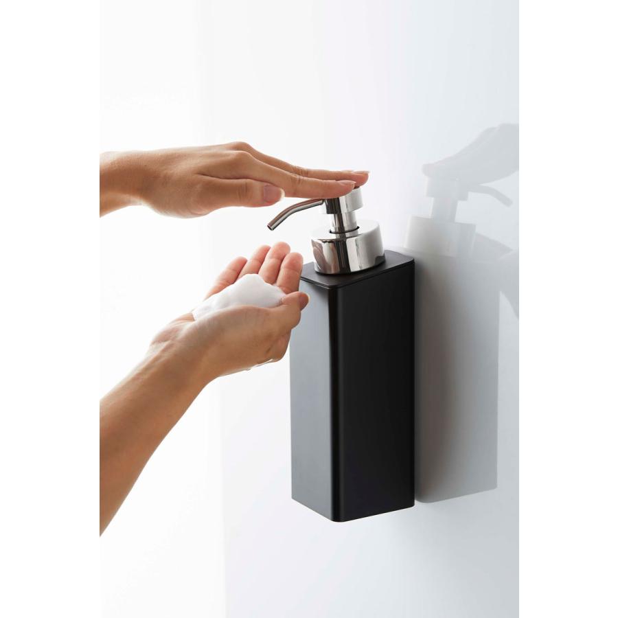 泡ソープディスペンサー 山崎実業 正規品 TOWER タワー マグネットツーウェイディスペンサー 泡タイプ 泡ディスペンサー  ブラック | tower | 04