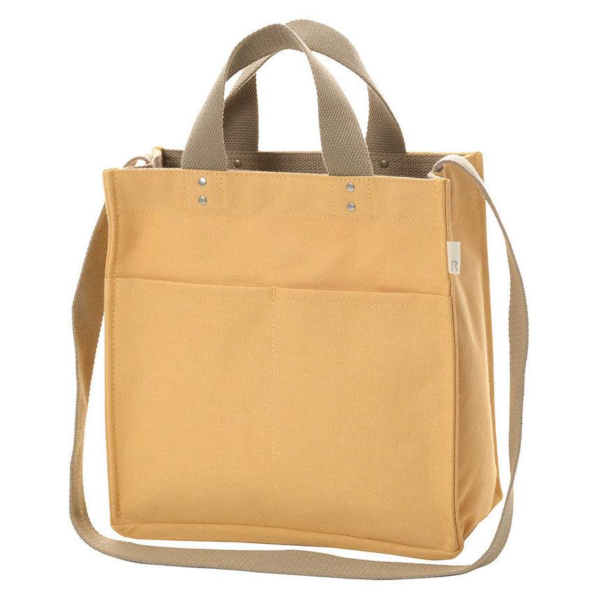 トートバッグ Rootote Sn スクエア2way リペレントキャンバス D 21新作 レディーストート ルートート Square 2way 2681 イエロー 630 Back 通販 Yahoo ショッピング