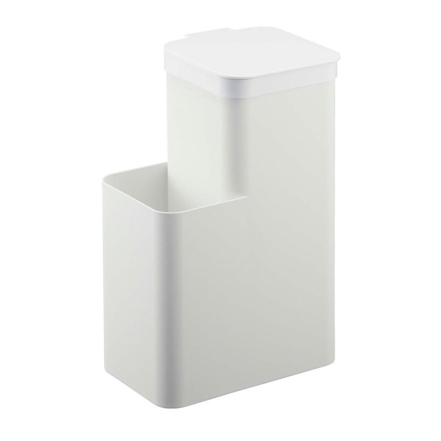 ゴミ箱 山崎実業 正規品 TOWER タワー 収納付きトイレポット ダストボックス ごみ箱 ホワイト | tower | 07