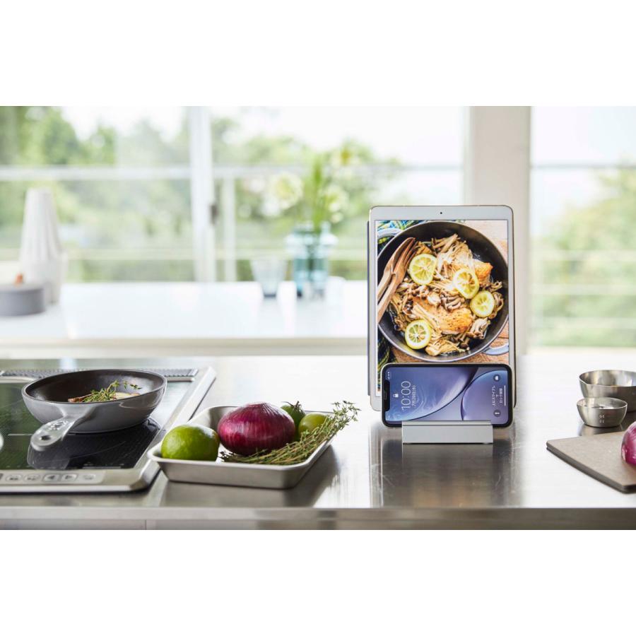 スマホ対応 山崎実業 正規品 TOWER タワー タブレットスタンド スマートフォン・タブレットPC対応ホルダー ホワイト | tower | 05