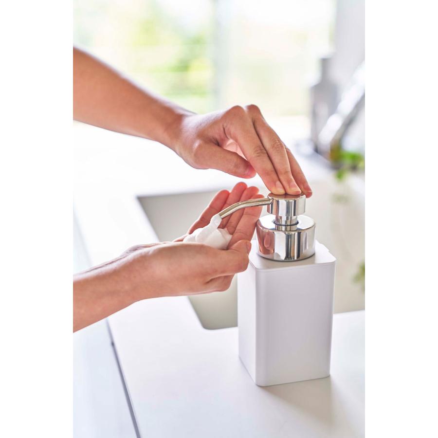 ソープディスペンサー 山崎実業 正規品 TOWER タワー 詰め替え用ディスペンサー 泡タイプ ソープボトル 詰め替え用ボトル ホワイト | tower | 03