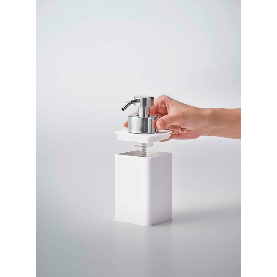 ソープディスペンサー 山崎実業 正規品 TOWER タワー 詰め替え用ディスペンサー 泡タイプ ソープボトル 詰め替え用ボトル ホワイト | tower | 05