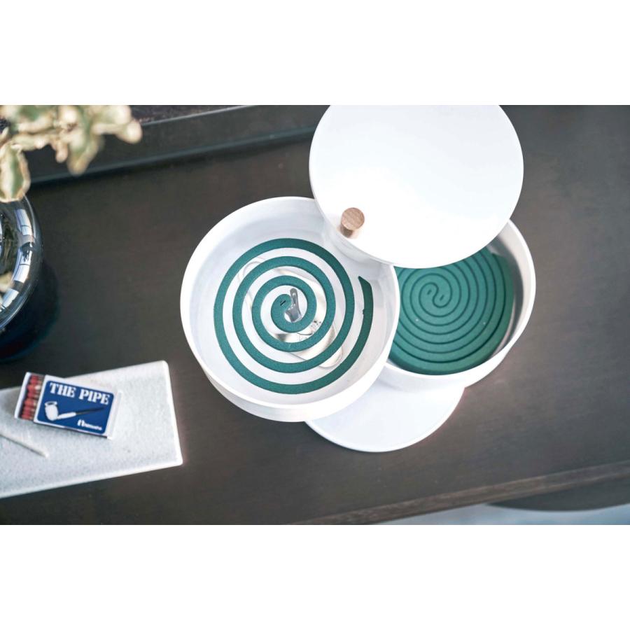 蚊取り線香入れ 山崎実業 正規品 TOWER タワー 収納トレー付き蚊遣り 蚊遣り 蚊やり器 ホワイト | tower | 05