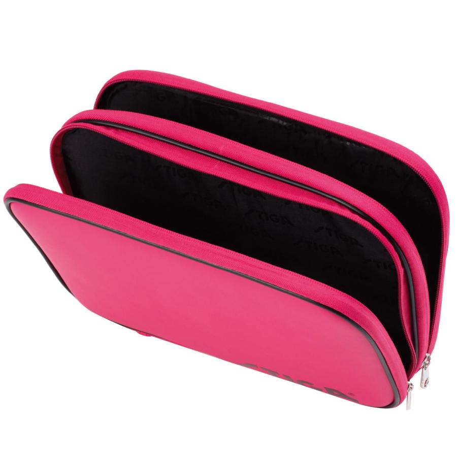 卓球ラケットケース STIGA クラシックダブルラケットケース 日本限定バージョン 卓球用品 スティガ BATWALLET DOUBLE CLASSIC ピンク | STIGA | 01