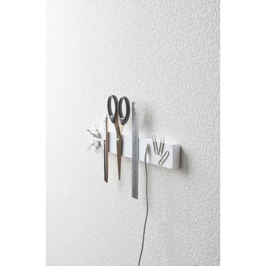 包丁スタンド 山崎実業 正規品 TOWER タワー マグネット＆ウォール包丁ホルダー W25 包丁ケース 包丁差し 収納ケース ホワイト | tower | 07