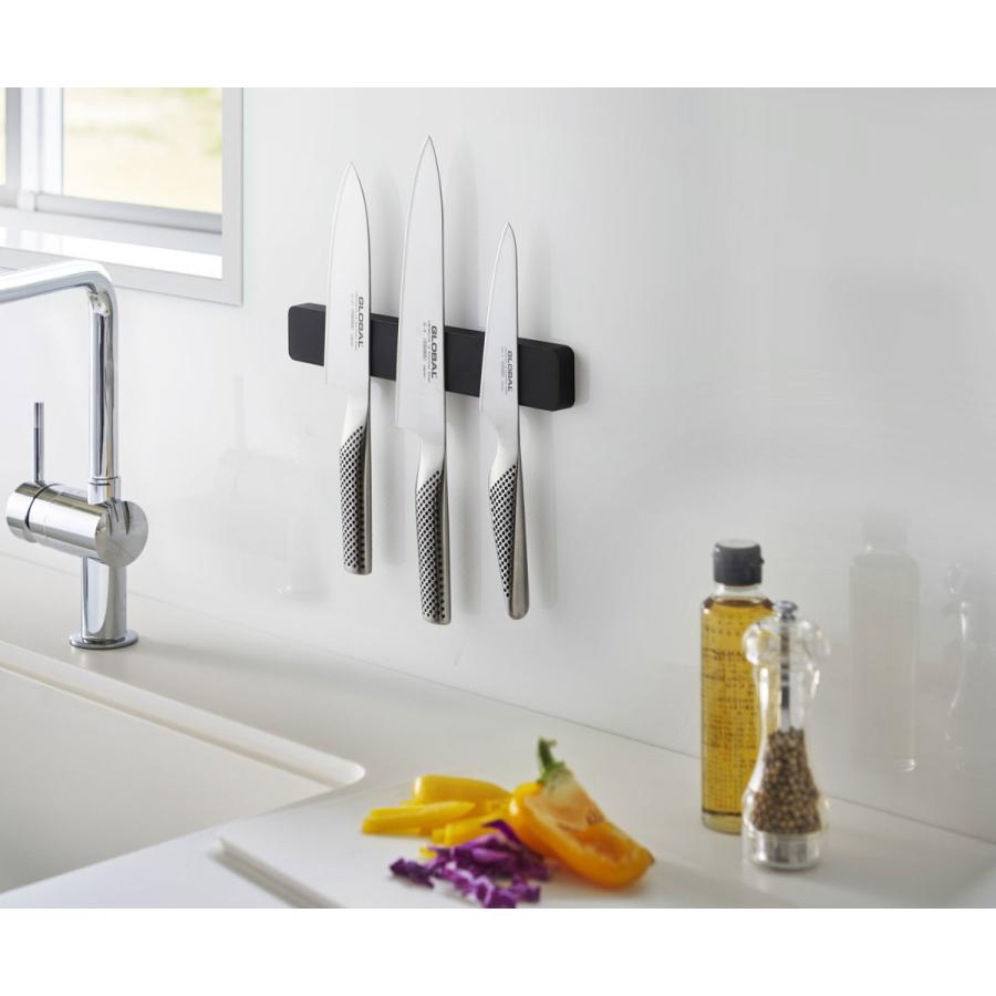 包丁スタンド 山崎実業 正規品 TOWER タワー マグネット＆ウォール包丁ホルダー W25 包丁ケース 包丁差し 収納ケース ブラック | tower | 01