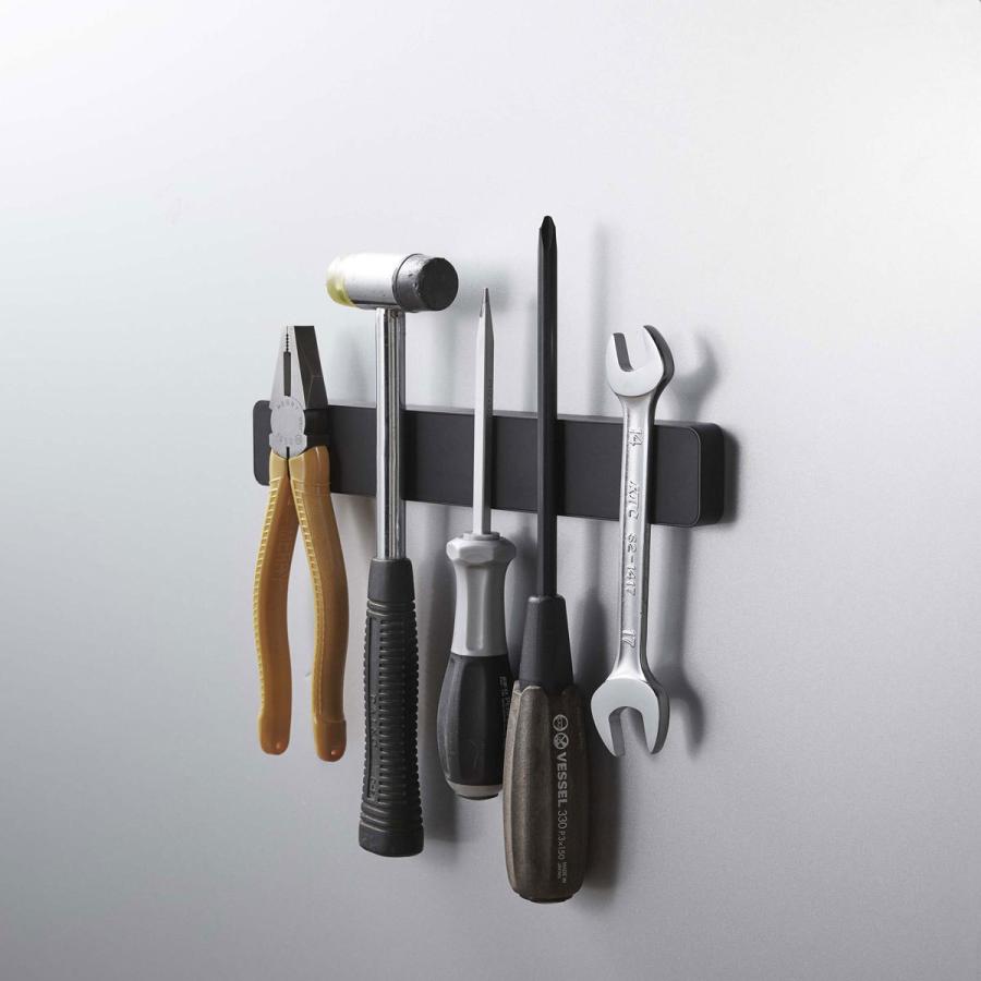 包丁スタンド 山崎実業 正規品 TOWER タワー マグネット＆ウォール包丁ホルダー W25 包丁ケース 包丁差し 収納ケース ブラック | tower | 05