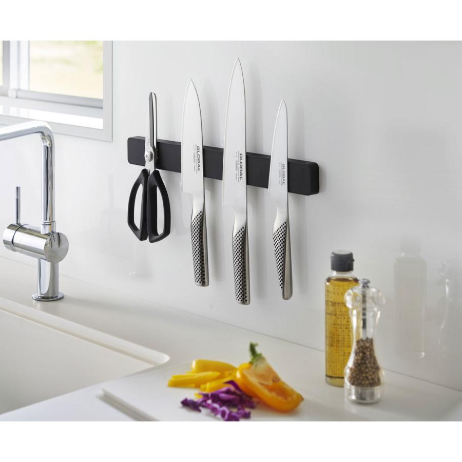 包丁スタンド 山崎実業 正規品 TOWER タワー マグネット＆ウォール包丁ホルダー W35 包丁ケース 包丁差し 収納ケース ブラック | tower | 01