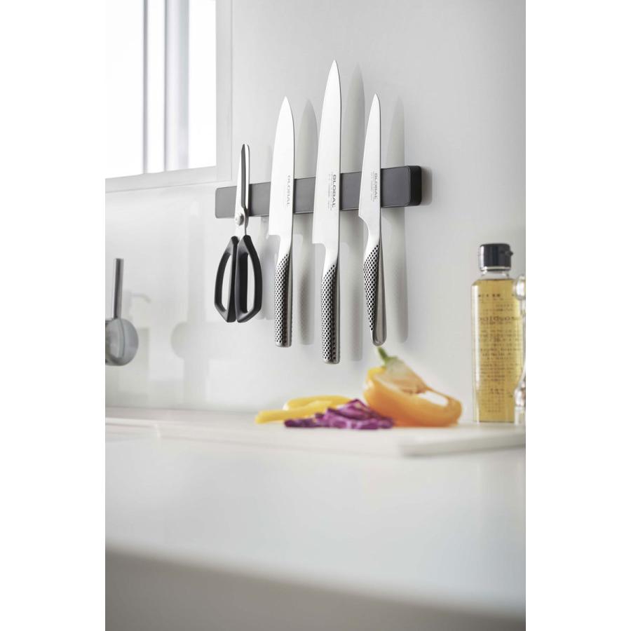 包丁スタンド 山崎実業 正規品 TOWER タワー マグネット＆ウォール包丁ホルダー W35 包丁ケース 包丁差し 収納ケース ブラック | tower | 02