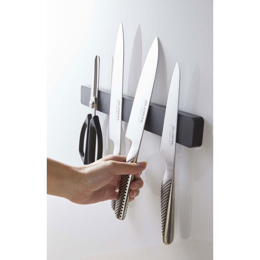 包丁スタンド 山崎実業 正規品 TOWER タワー マグネット＆ウォール包丁ホルダー W35 包丁ケース 包丁差し 収納ケース ブラック | tower | 04