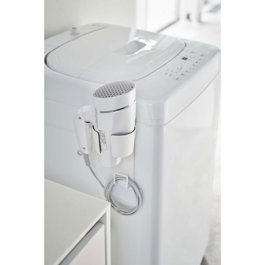 ドライヤーホルダー 山崎実業 正規品 TOWER タワー マグネットドライヤーホルダー ドライヤー収納ラック ホワイト | tower | 02