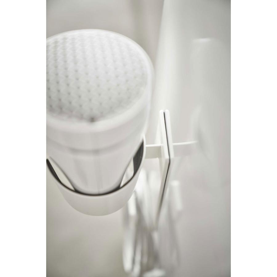 ドライヤーホルダー 山崎実業 正規品 TOWER タワー マグネットドライヤーホルダー ドライヤー収納ラック ホワイト | tower | 03