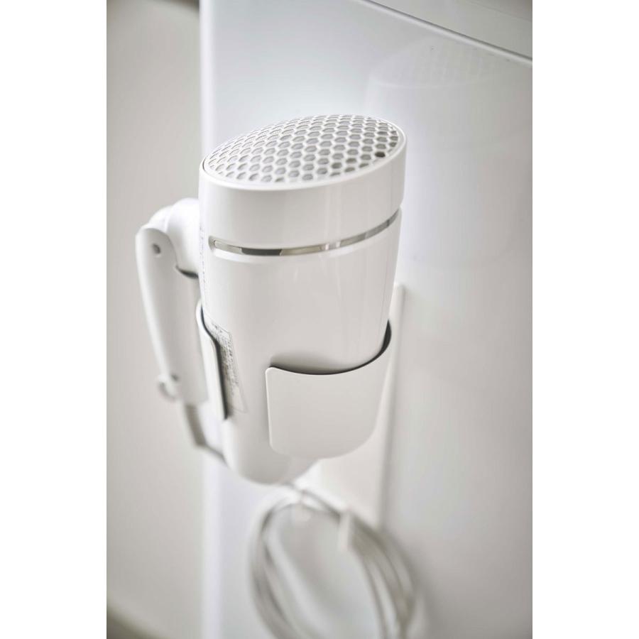ドライヤーホルダー 山崎実業 正規品 TOWER タワー マグネットドライヤーホルダー ドライヤー収納ラック ホワイト | tower | 04