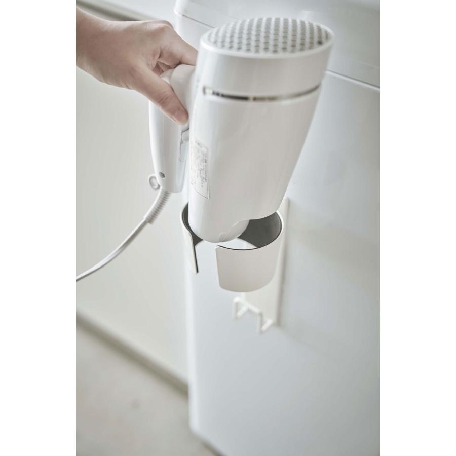 ドライヤーホルダー 山崎実業 正規品 TOWER タワー マグネットドライヤーホルダー ドライヤー収納ラック ホワイト | tower | 07