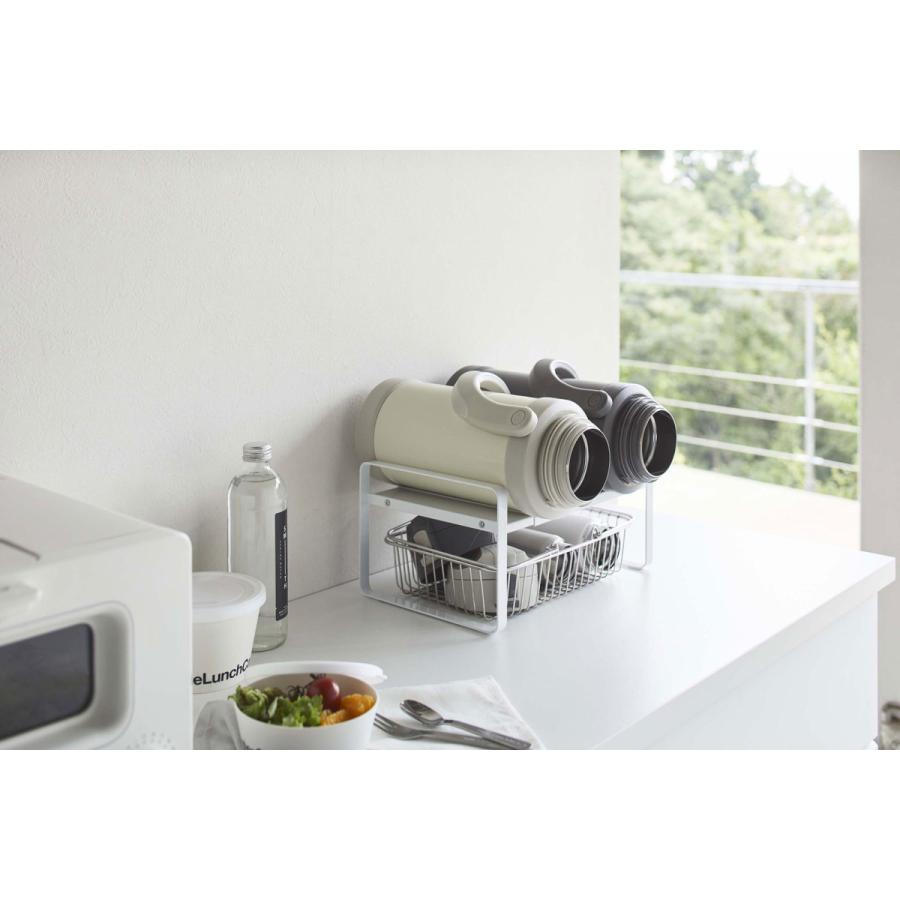 tower キッチン収納 山崎実業 正規品 TOWER タワー 伸縮収納ラック2段