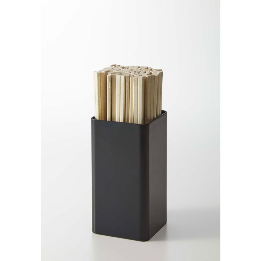 カトラリーケース 山崎実業 正規品 TOWER タワー 蓋付きカトラリースタンド カトラリー収納 箸入れ 箸立て ブラック | tower | 08