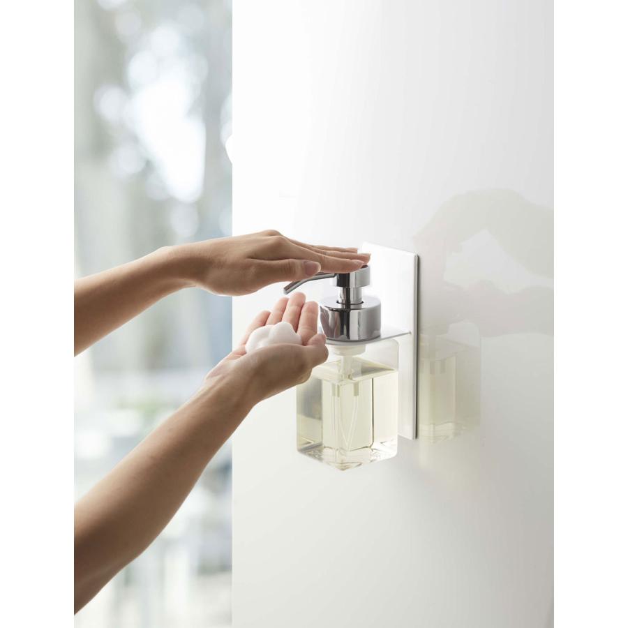 ソープディスペンサー 山崎実業 正規品 TOWER タワー マグネットディスペンサーホルダー 泡タイプ ソープボトル 詰め替え用ボトル ホワイト | tower | 03