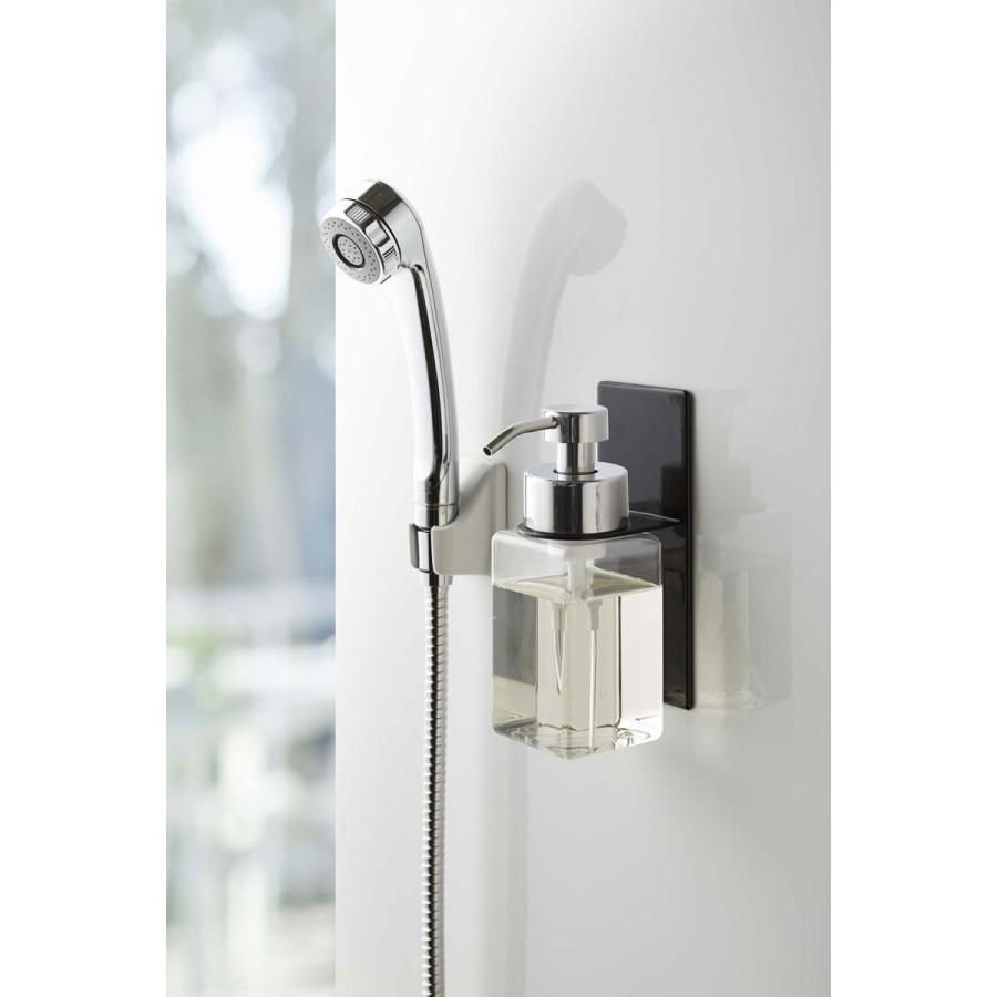 ソープディスペンサー 山崎実業 正規品 TOWER タワー マグネットディスペンサーホルダー 泡タイプ ソープボトル 詰め替え用ボトル ブラック | tower | 01