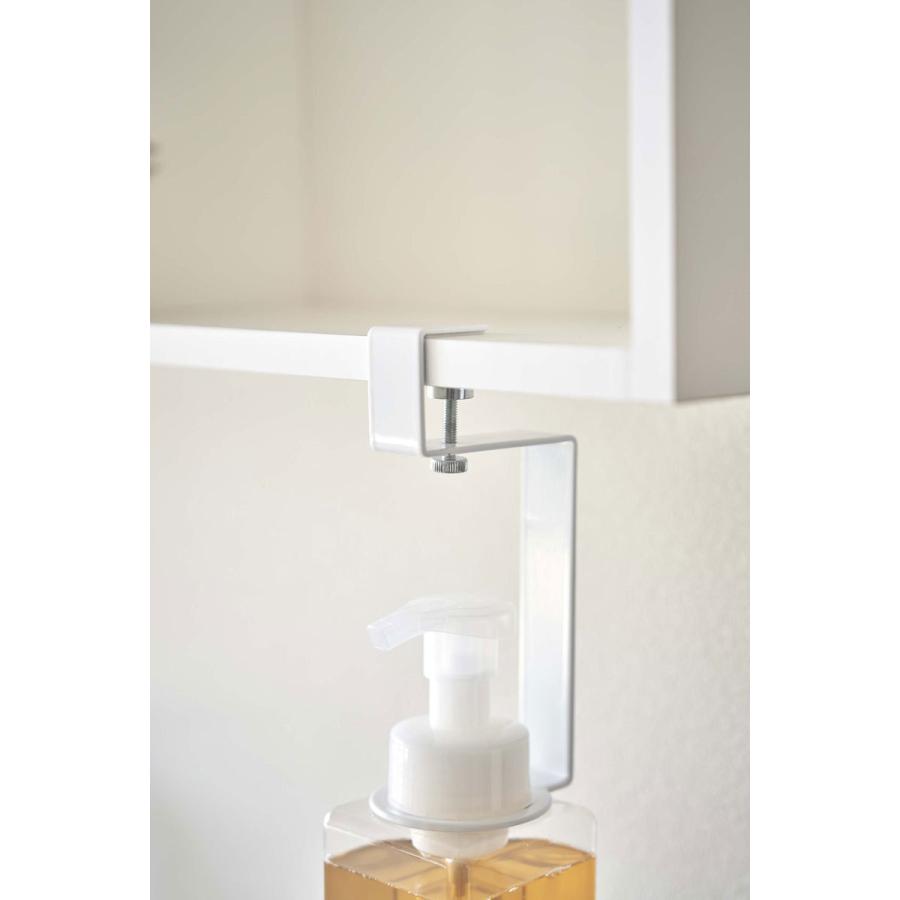 ソープディスペンサー 山崎実業 正規品 TOWER タワー 洗面戸棚下ディスペンサーホルダー 泡タイプ ソープボトル 詰め替え用ボトル ホワイト | tower | 04