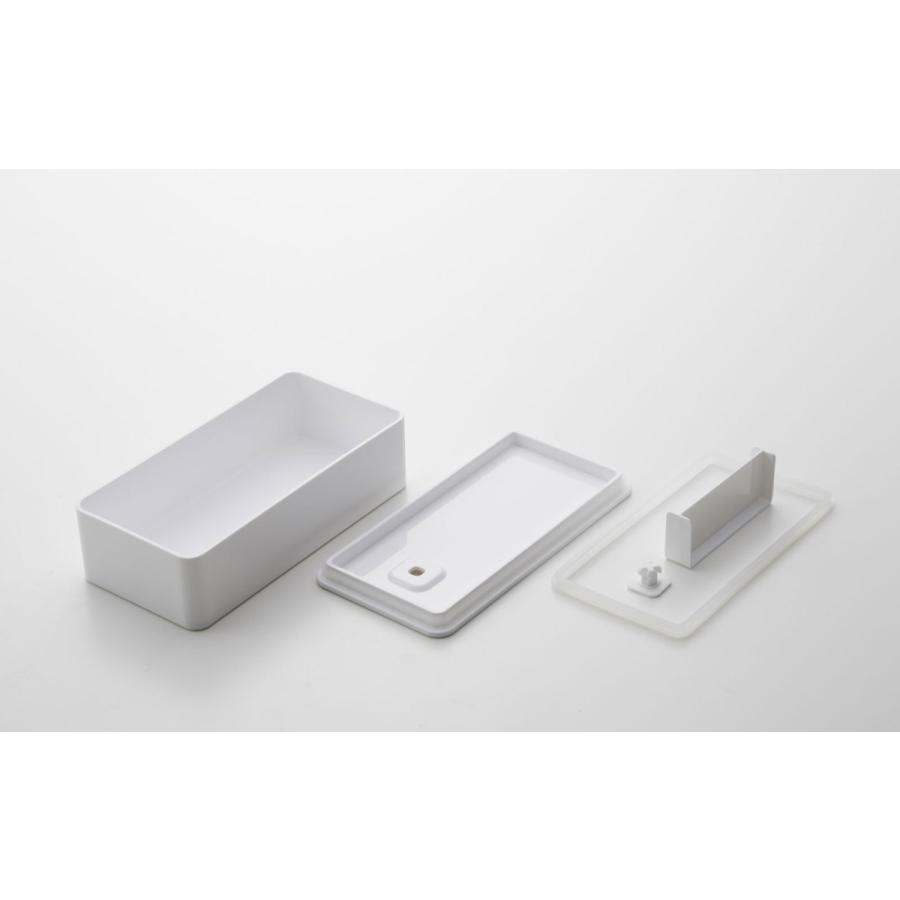 弁当箱 山崎実業 正規品 TOWER タワー バルブ付き密閉ランチボックス ワイド ランチボックス ホワイト | tower | 06