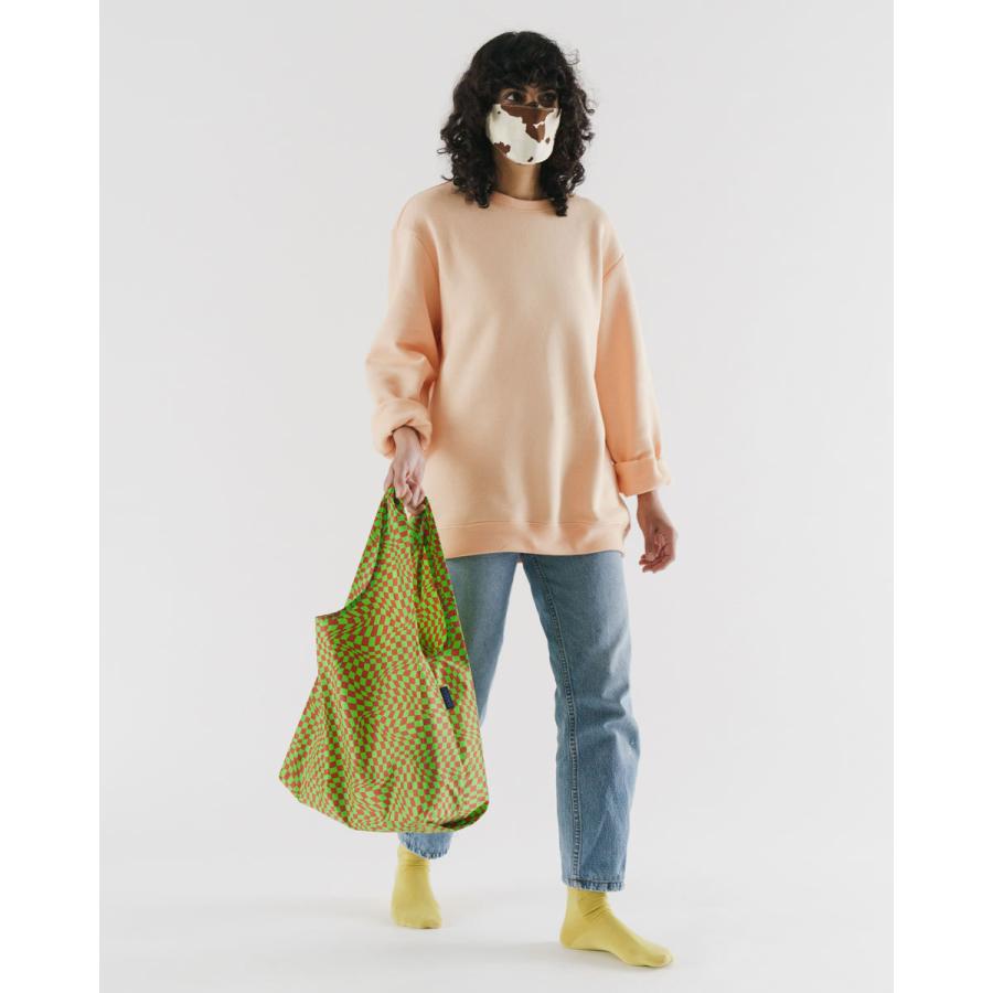 【BAGGU】グリーン チェッカーボード スタンダード バグー Baggu チェッカーボード グリーン エコバッグ スタンダード