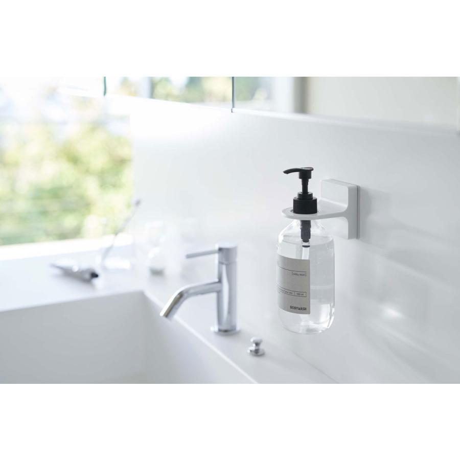 ソープディスペンサー 山崎実業 正規品 TOWER タワー フィルムフック ディスペンサーホルダー ソープボトル 詰め替え用ボトル ホワイト | tower | 01