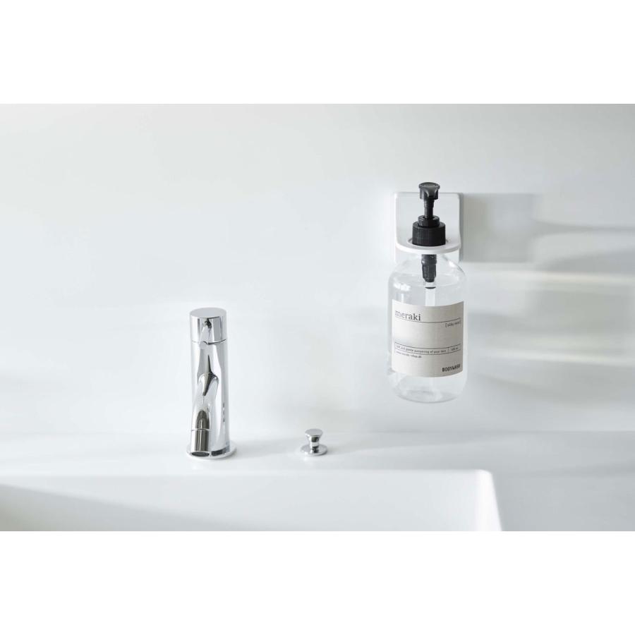 ソープディスペンサー 山崎実業 正規品 TOWER タワー フィルムフック ディスペンサーホルダー ソープボトル 詰め替え用ボトル ホワイト | tower | 02