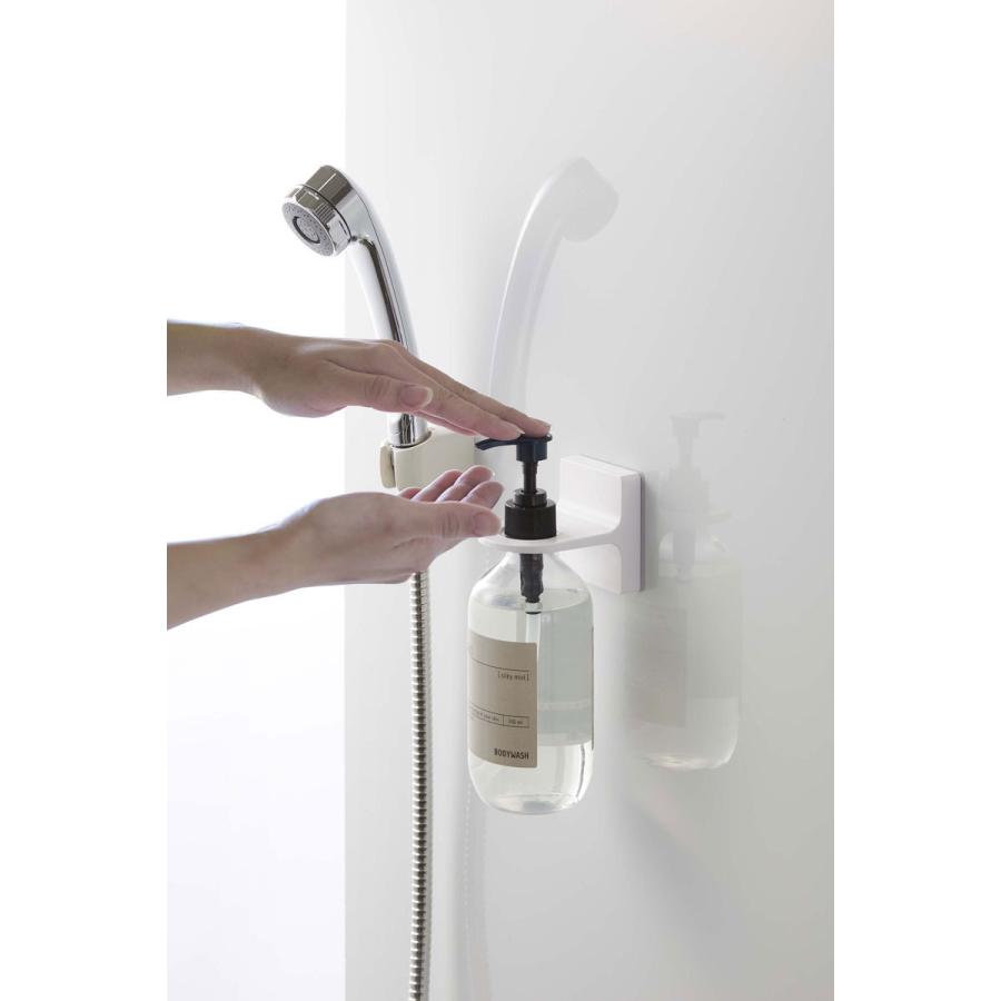 ソープディスペンサー 山崎実業 正規品 TOWER タワー フィルムフック ディスペンサーホルダー ソープボトル 詰め替え用ボトル ホワイト | tower | 06