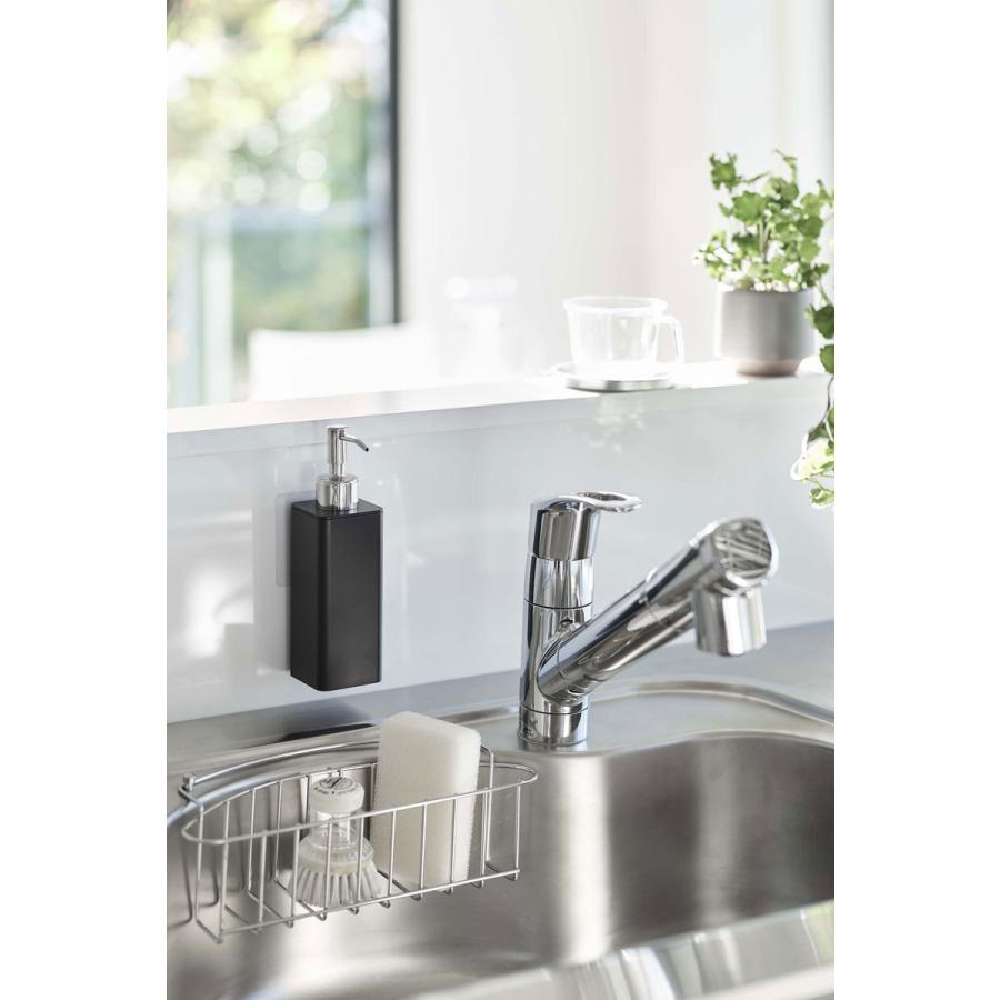 ソープディスペンサー 山崎実業 正規品 TOWER タワー フィルムフックキッチンディスペンサー ソープボトル 詰め替え用ボトル ブラック | tower | 01