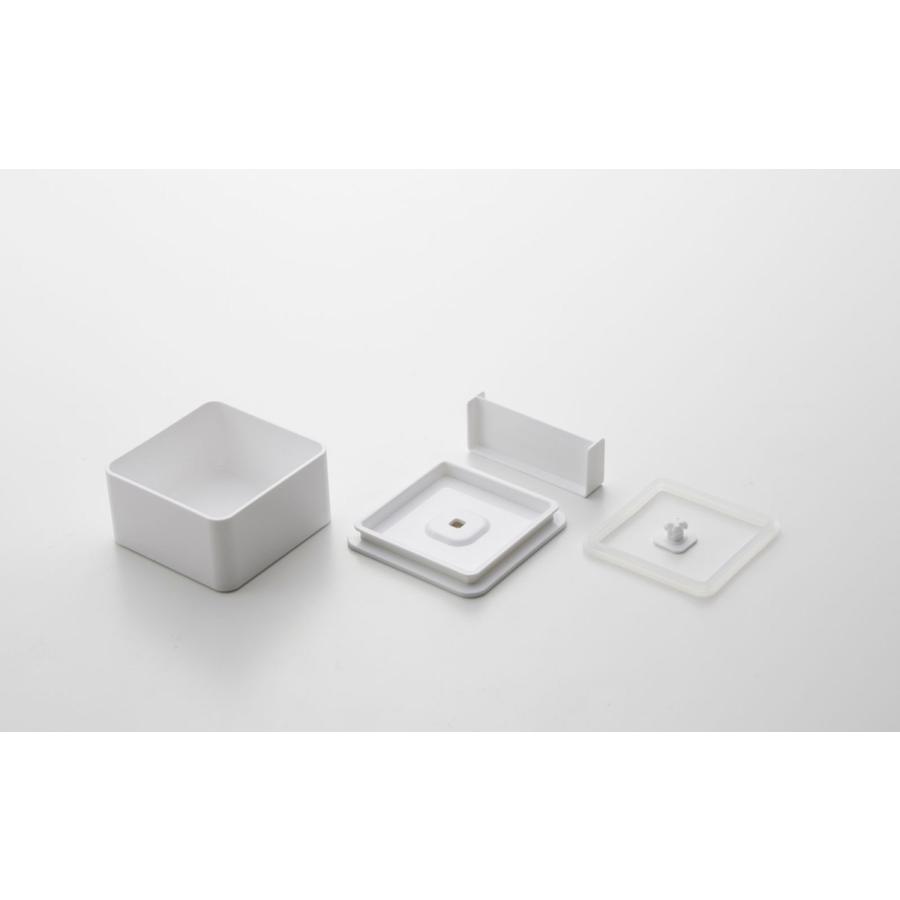 弁当箱 山崎実業 正規品 TOWER タワー バルブ付き密閉ランチボックス スクエア ランチボックス ホワイト | tower | 09