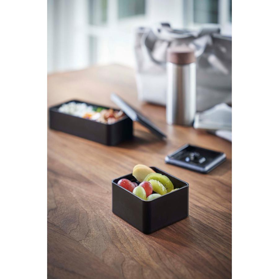 弁当箱 山崎実業 正規品 TOWER タワー バルブ付き密閉ランチボックス スクエア ランチボックス ブラック | tower | 02