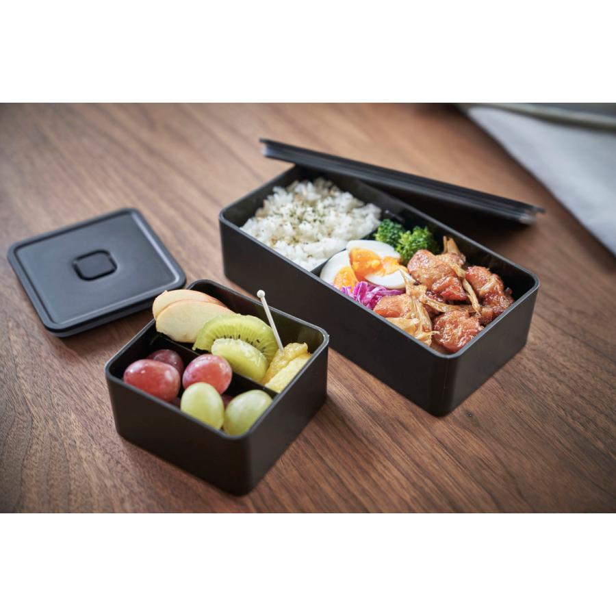 弁当箱 山崎実業 正規品 TOWER タワー バルブ付き密閉ランチボックス スクエア ランチボックス ブラック | tower | 07