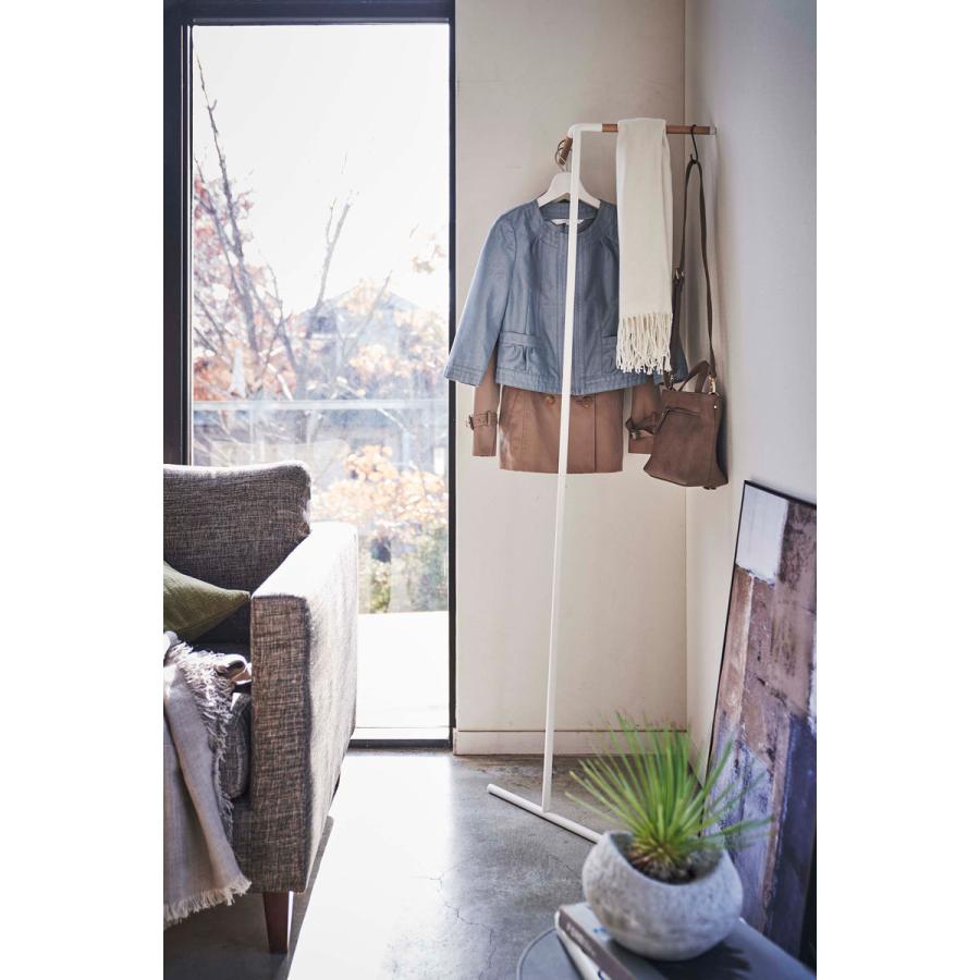 コートハンガー 山崎実業 正規品 TOWER タワー 立て掛けコーナーコートハンガー コートフック コート掛け ホワイト | tower | 02