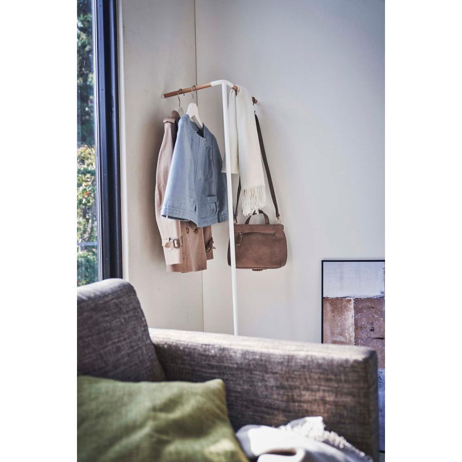 コートハンガー 山崎実業 正規品 TOWER タワー 立て掛けコーナーコートハンガー コートフック コート掛け ホワイト | tower | 03