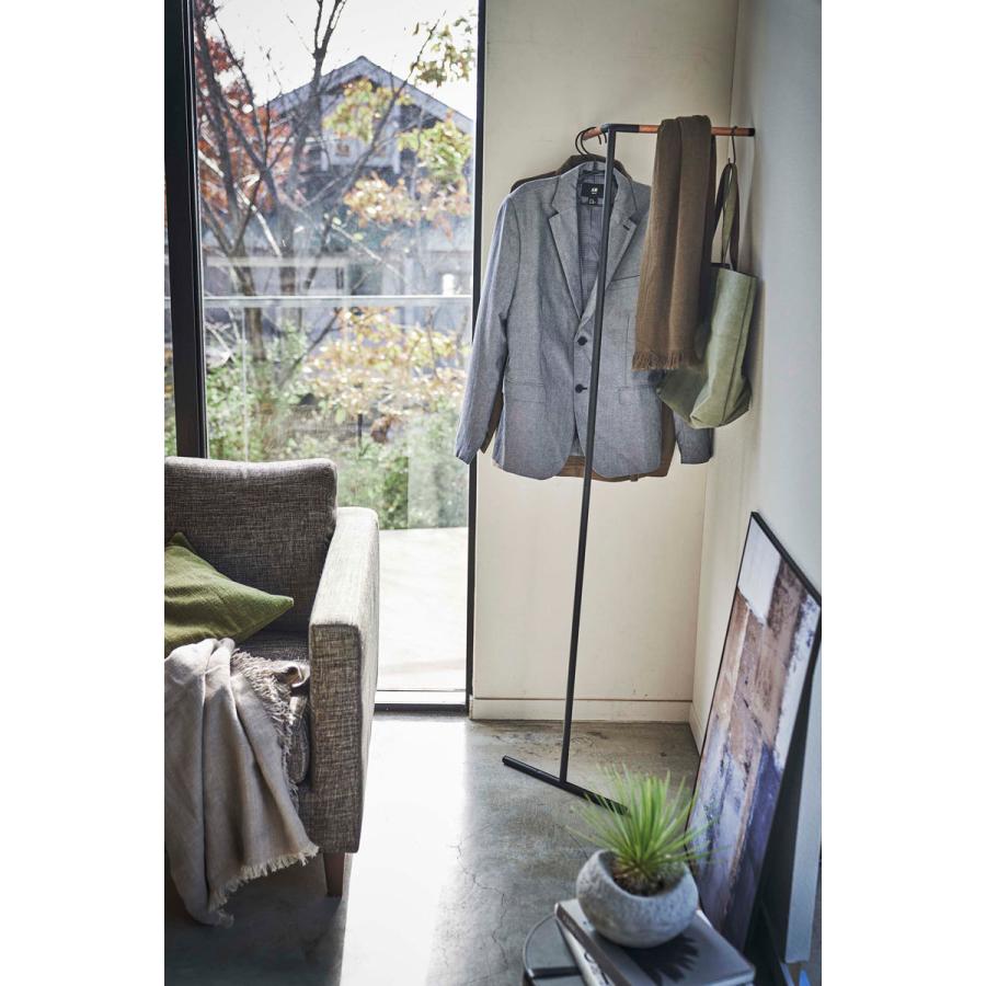 コートハンガー 山崎実業 正規品 TOWER タワー 立て掛けコーナーコートハンガー コートフック コート掛け ブラック | tower | 02