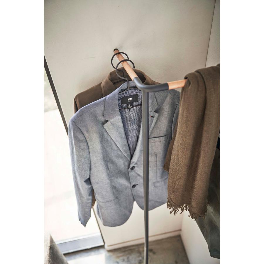 コートハンガー 山崎実業 正規品 TOWER タワー 立て掛けコーナーコートハンガー コートフック コート掛け ブラック | tower | 04