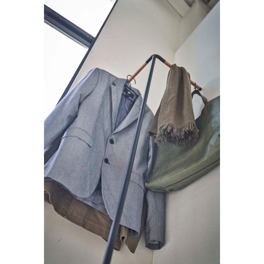 コートハンガー 山崎実業 正規品 TOWER タワー 立て掛けコーナーコートハンガー コートフック コート掛け ブラック | tower | 05