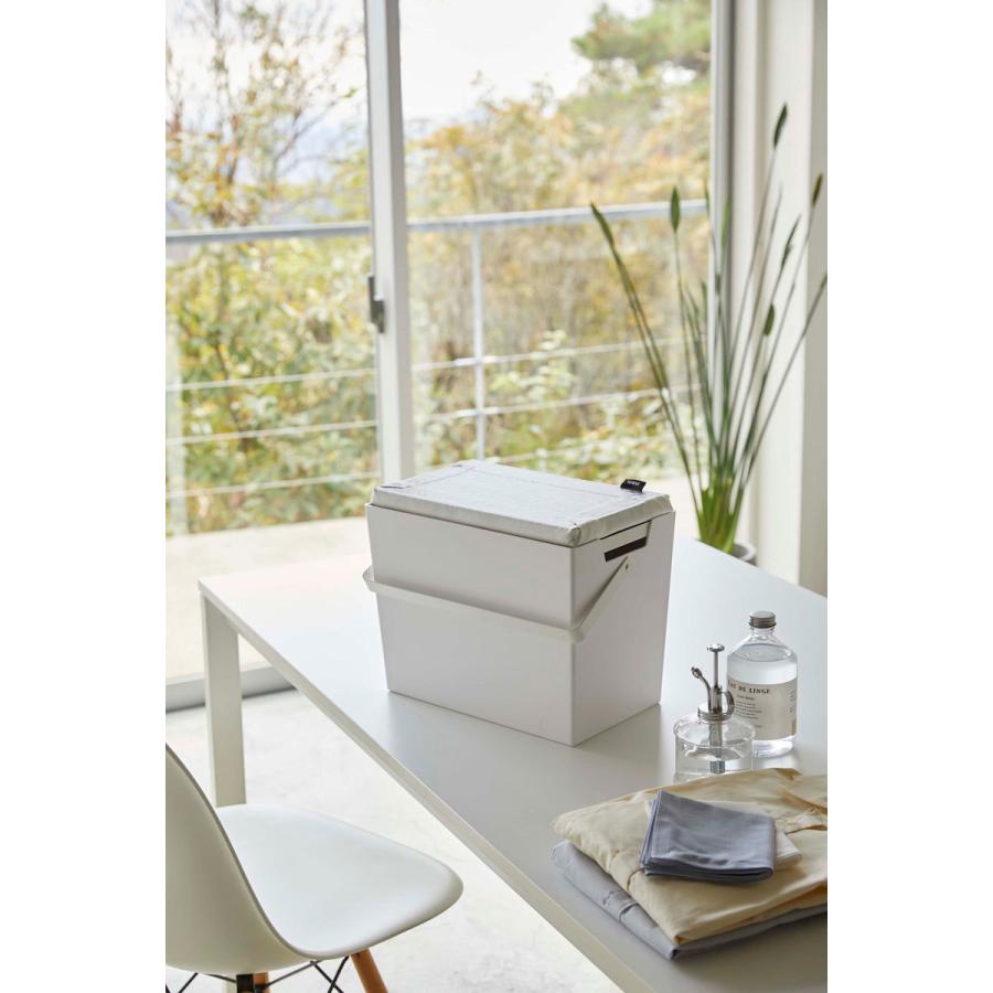 アイロン台 山崎実業 正規品 TOWER タワー アイロン掛けできる蓋付きアイロン収納ケース おすすめ ホワイト | tower | 02