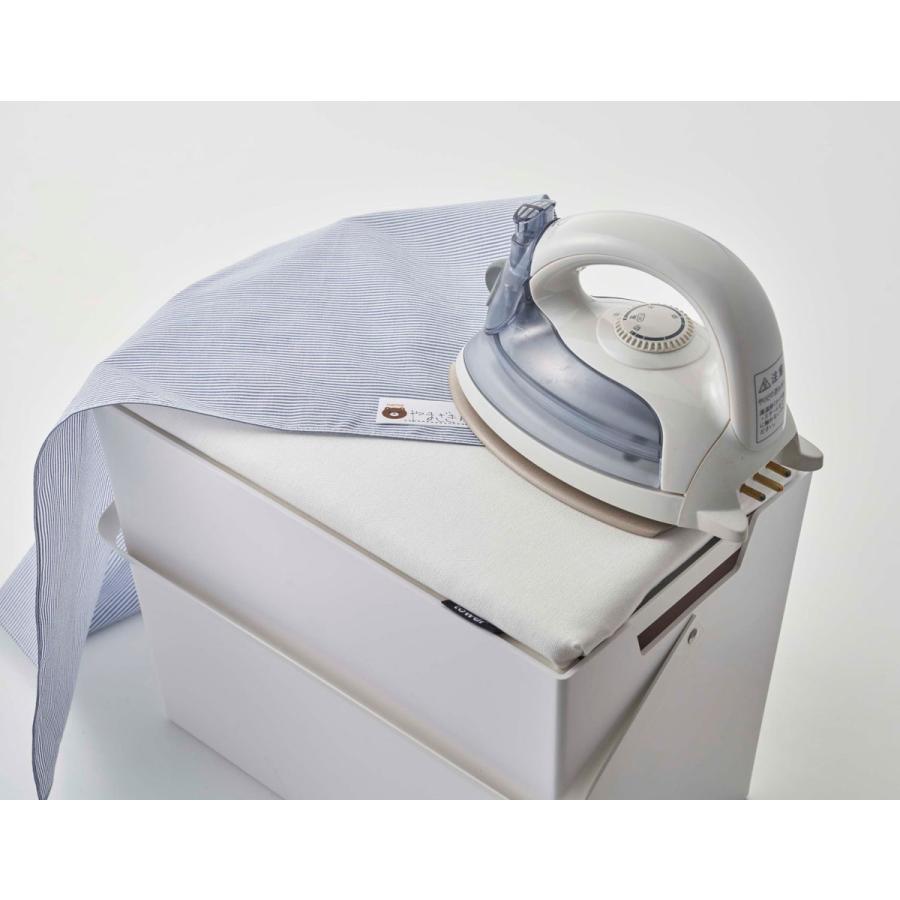 アイロン台 山崎実業 正規品 TOWER タワー アイロン掛けできる蓋付きアイロン収納ケース おすすめ ホワイト | tower | 08