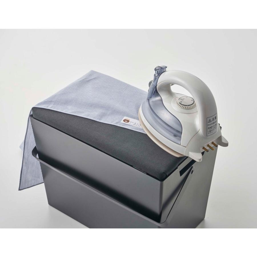 アイロン台 山崎実業 正規品 TOWER タワー アイロン掛けできる蓋付きアイロン収納ケース おすすめ ブラック | tower | 08