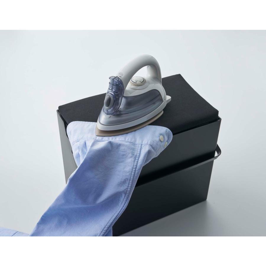 アイロン台 山崎実業 正規品 TOWER タワー アイロン掛けできる蓋付きアイロン収納ケース おすすめ ブラック | tower | 09