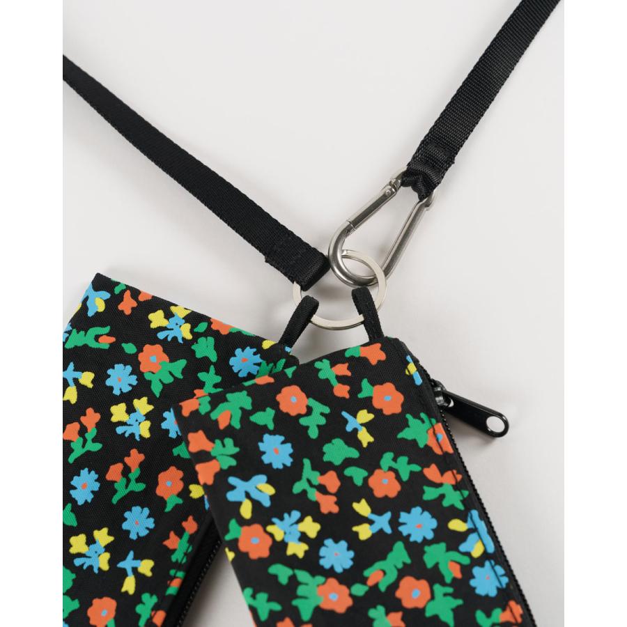 ポーチ バグゥ 正規品 LANYARD POUCH SET 収納ポーチ BAGGU ランヤードポーチセット BLACK CALICO