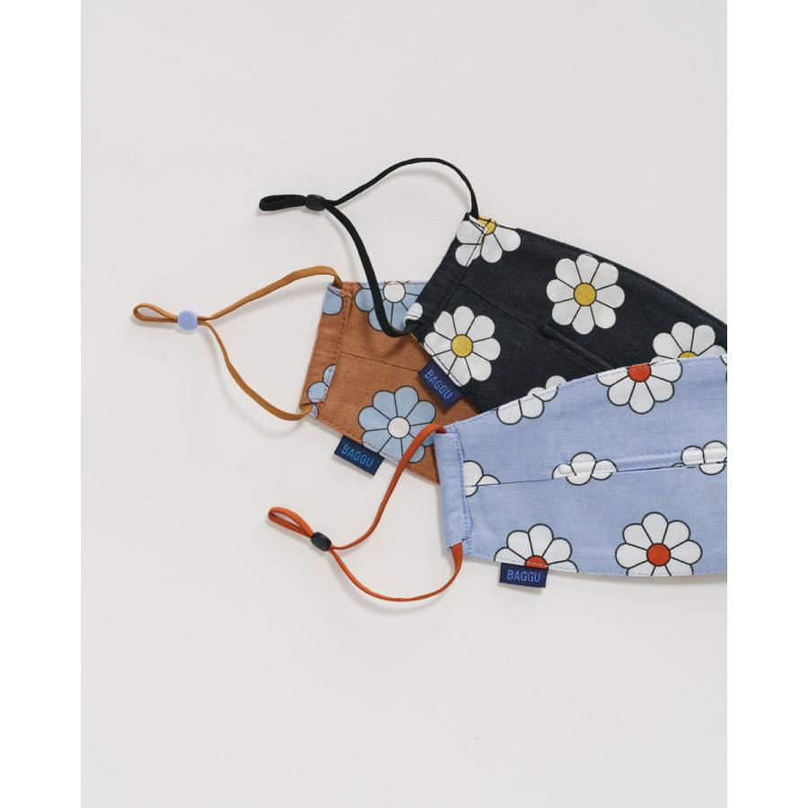 布マスク バグゥ 正規品 布製マスク 大人用 3枚セット 布製マスク BAGGU FABRIC MASK SET of 3 デイジー |  | 03