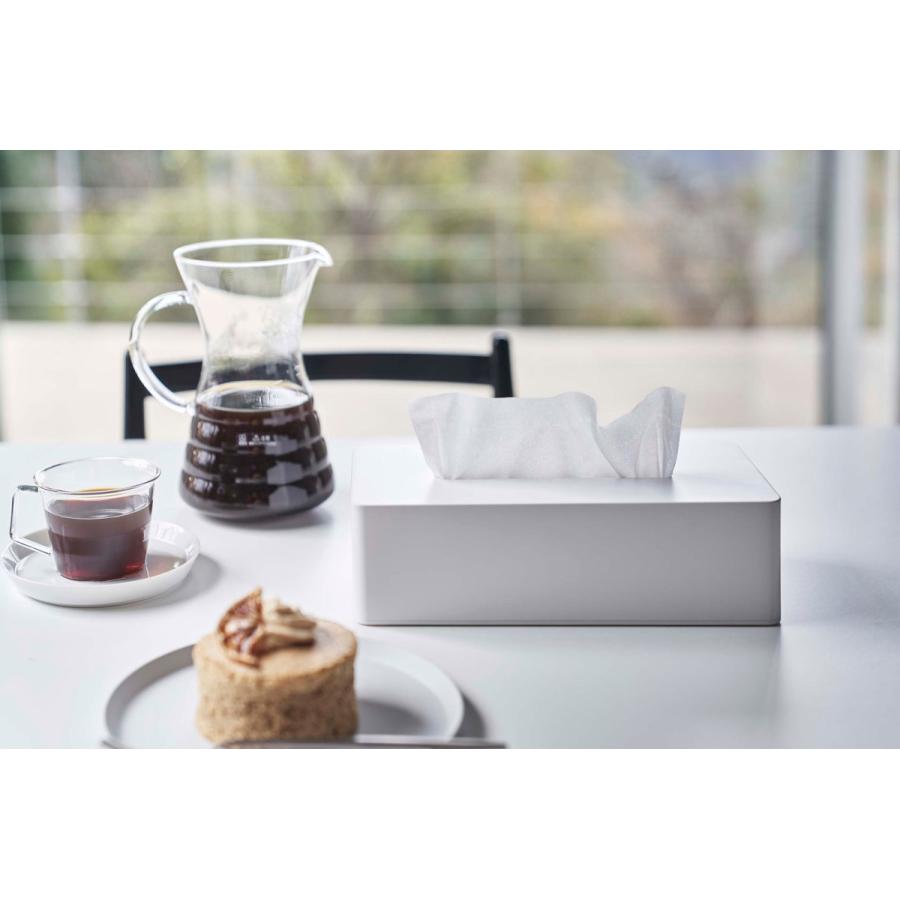 ティッシュケース 山崎実業 正規品 TOWER タワー ティッシュケースレギュラーサイズ ティッシュカバー ホワイト | tower | 02