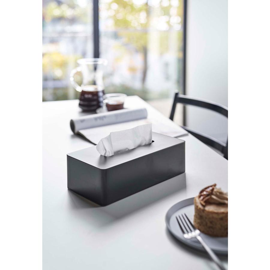 ティッシュケース 山崎実業 正規品 TOWER タワー ティッシュケースレギュラーサイズ ティッシュカバー ブラック | tower | 01