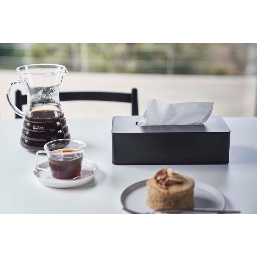 ティッシュケース 山崎実業 正規品 TOWER タワー ティッシュケースレギュラーサイズ ティッシュカバー ブラック | tower | 02